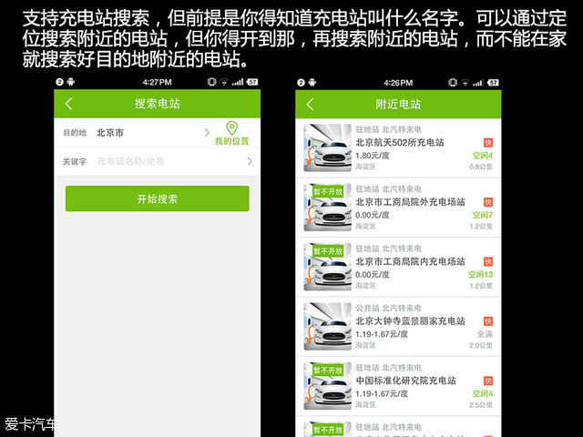 电动汽车；充电APP