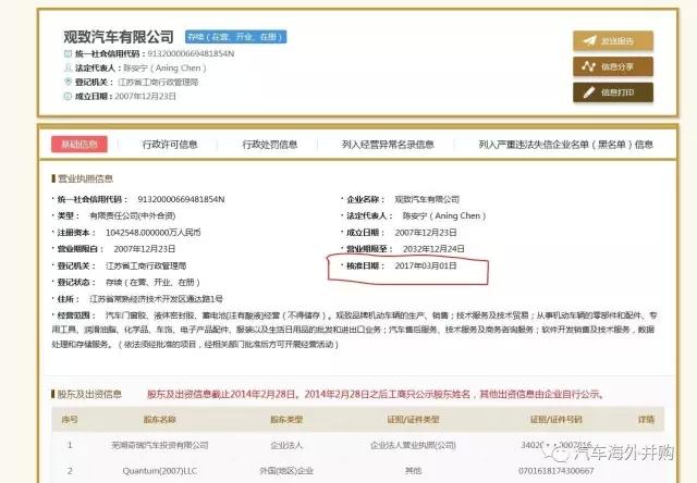 ，电动车,观致，股东，借款