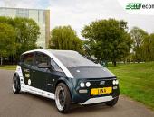 荷兰学生用生物复合材料造电动车 车身可降解