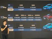 云度π1 360 π1Pro/π3Pro上市 补贴后售6.98万元起