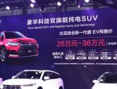 比亚迪唐EV600预售价格26万-36万元 续航超500km