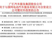 广汇汽车与国网电动汽车成立合资公司 服务新能源后市场