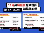 国补进入“末班车”，11月买特斯拉还能限时省2万！