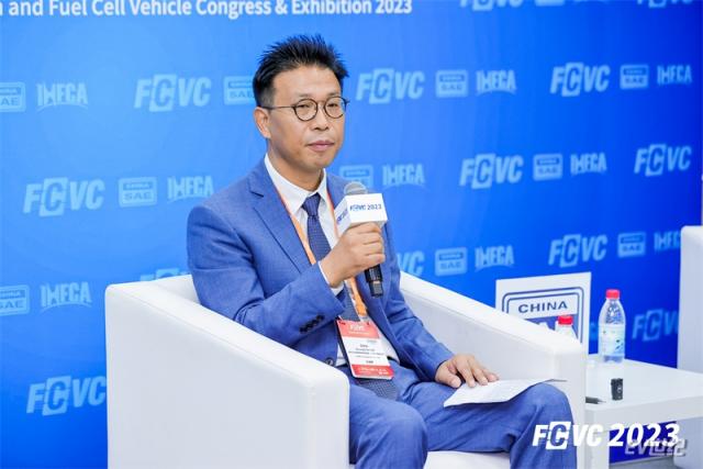 3-现代汽车氢燃料电池系统（广州）有限公司总经理吴承灿在FCVC 2023接受媒体采访.jpg