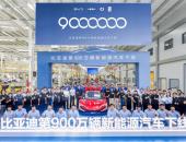 比亚迪下线第900万辆新能源汽车，仰望U9翻开中国超跑时代新篇