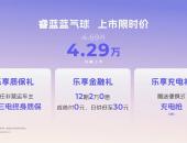 睿蓝蓝气球9月13日上市，上市限时价4.29万元