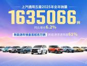 上汽通用五菱2025年累计销量超163.5万辆，新能源年销首超百万